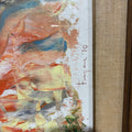 Quadro astratto in pittura ad olio anni '70 - Vassallo Antiques Antiquariato Online