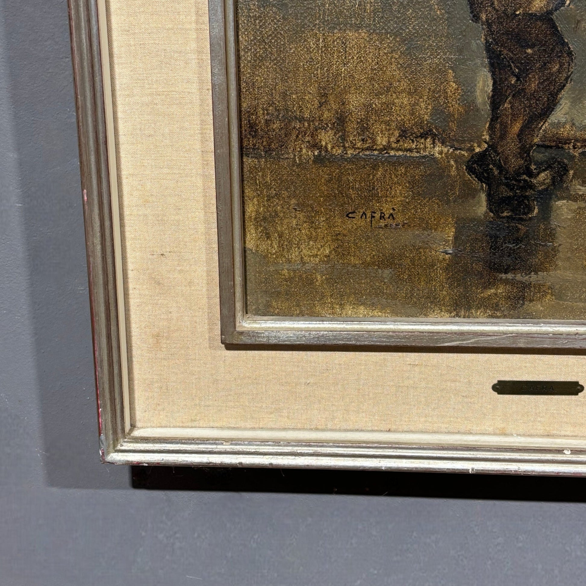 Quadro "Viandante" di Cafrà - Vassallo Antiques Antiquariato Online