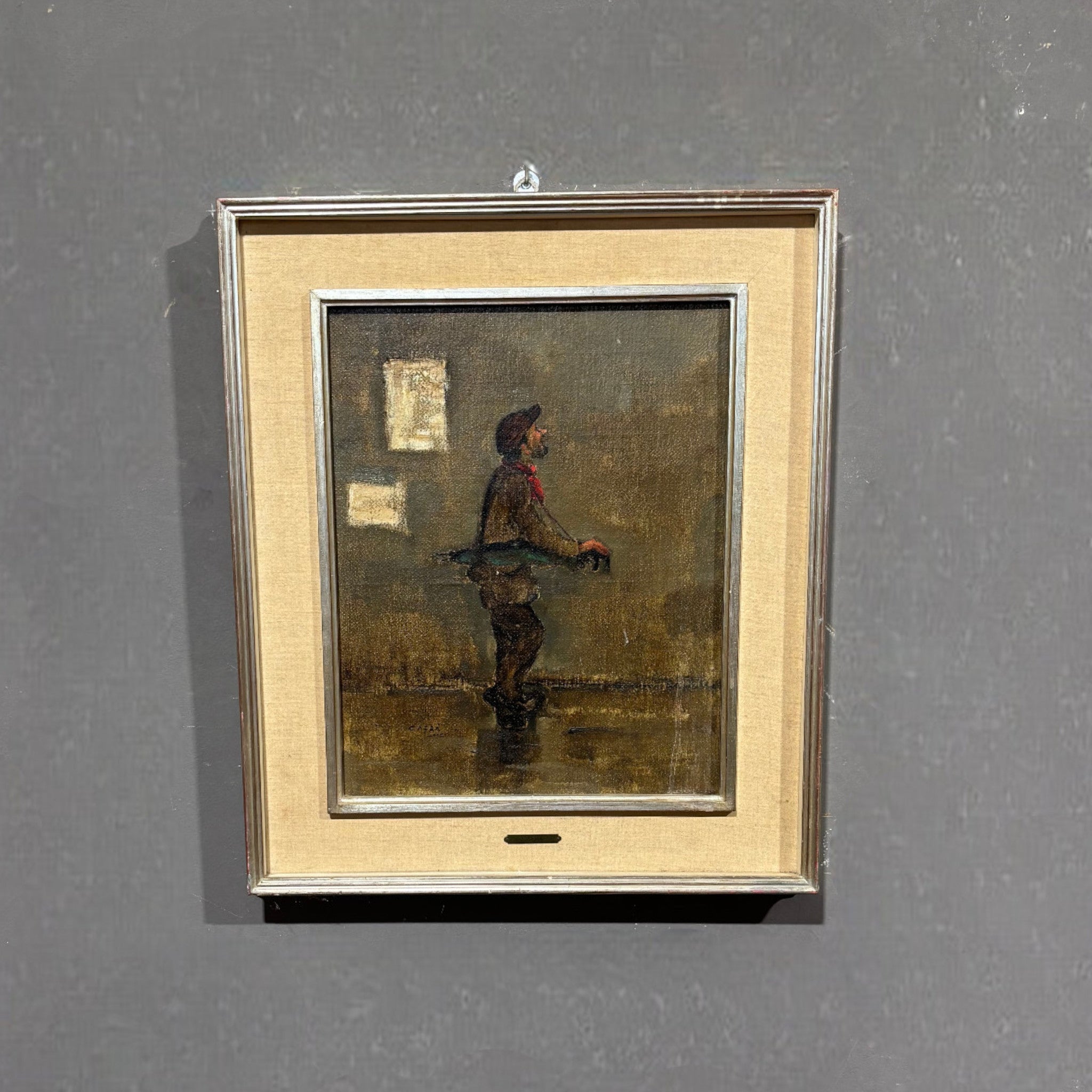 Quadro "Viandante" di Cafrà - Vassallo Antiques Antiquariato Online