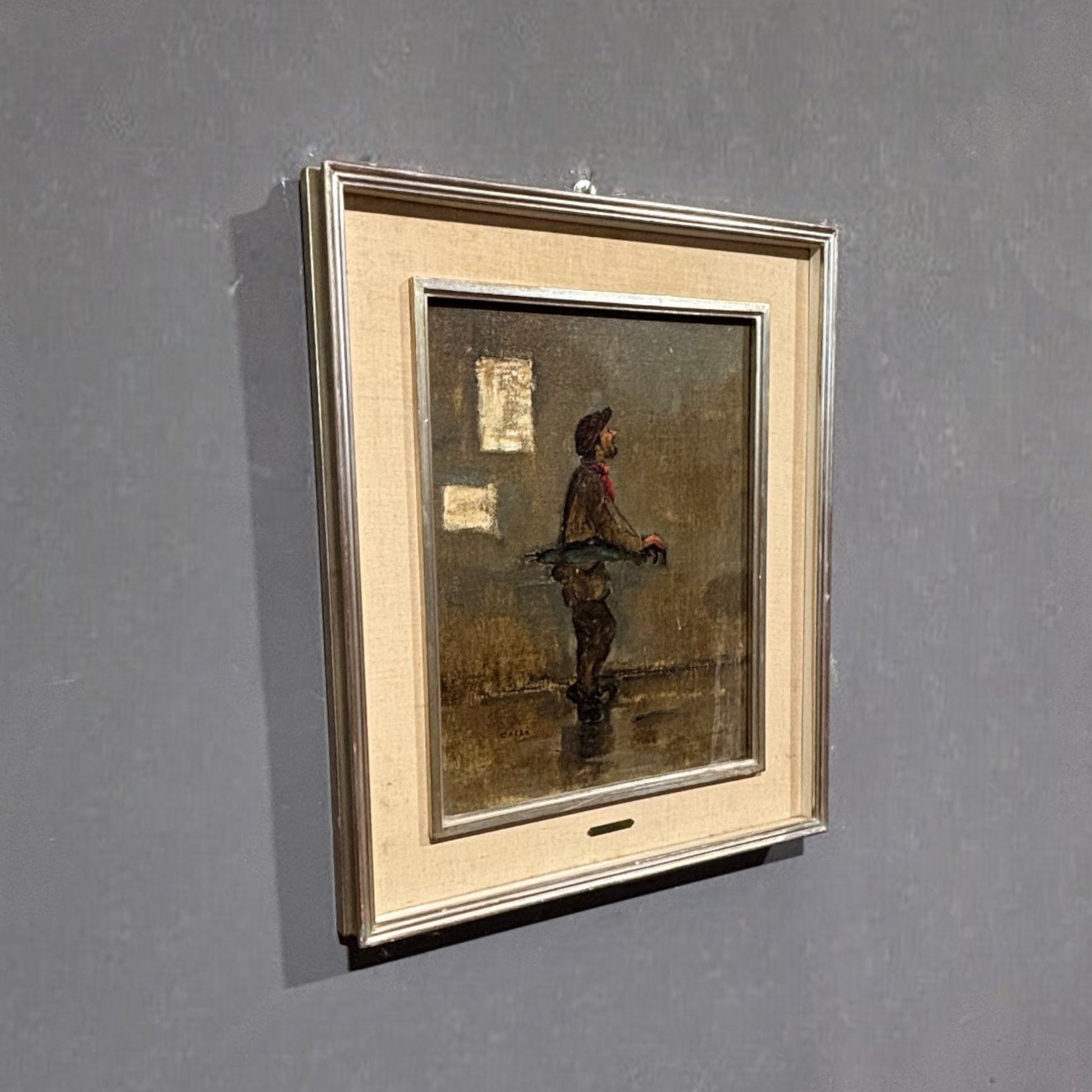 Quadro "Viandante" di Cafrà - Vassallo Antiques Antiquariato Online