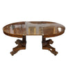 Elegante Tavolo Regency in radica con intarsi in bois de rose della prima metà dell'800