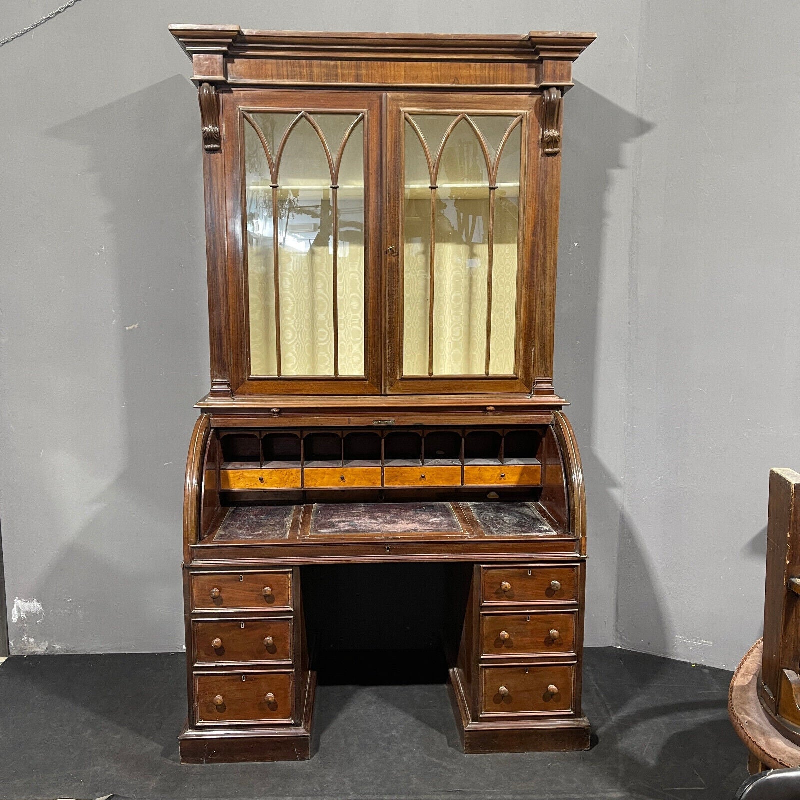 Rooltop Vittoriano in mogano Epoca '800 XIX secolo - Vassallo Antiques Antiquariato Online