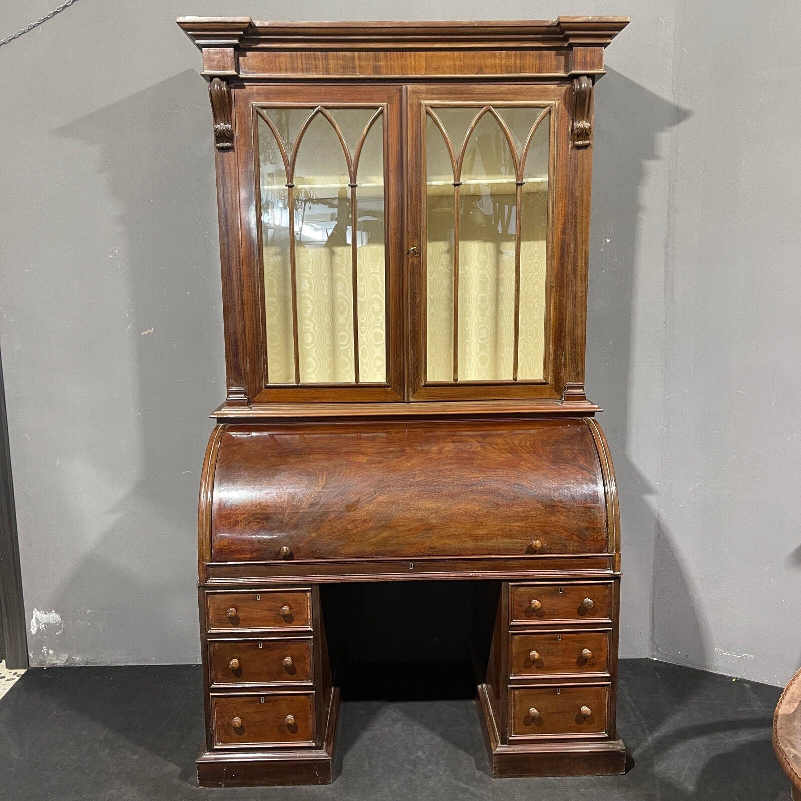Rooltop Vittoriano in mogano Epoca '800 XIX secolo - Vassallo Antiques Antiquariato Online