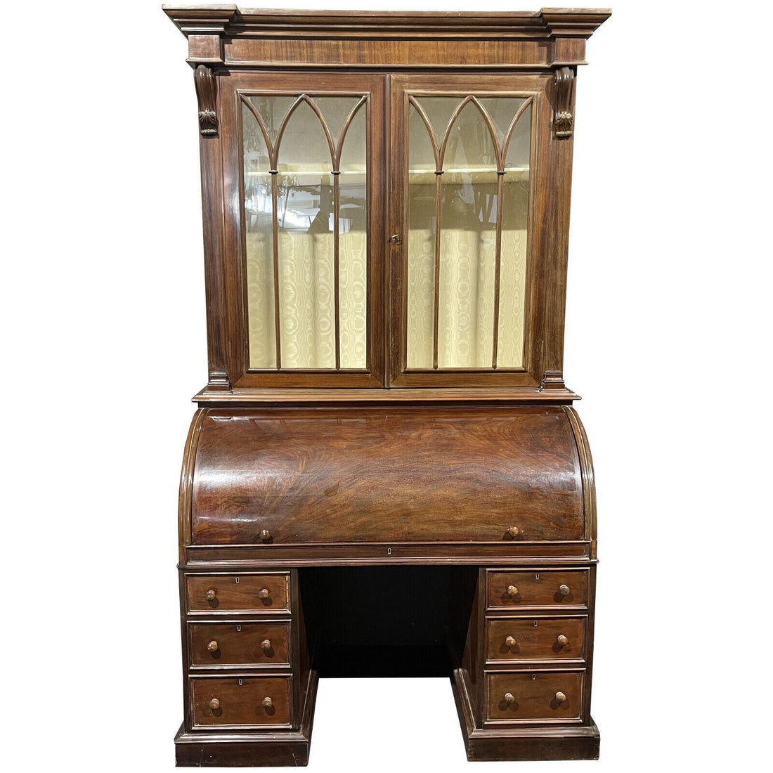 Rooltop Vittoriano in mogano Epoca '800 XIX secolo - Vassallo Antiques Antiquariato Online
