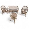 Salotto completo anni '60 in vimini - Vassallo Antiques Antiquariato Online