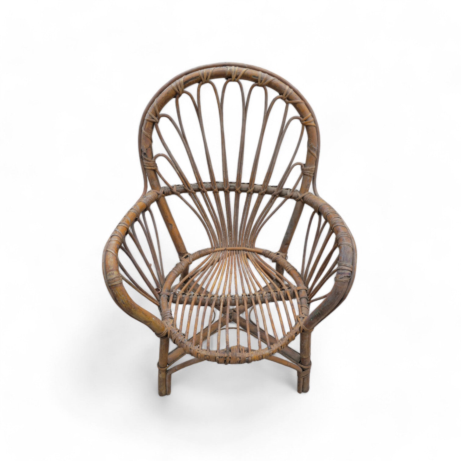 Salotto completo anni '60 in vimini - Vassallo Antiques Antiquariato Online