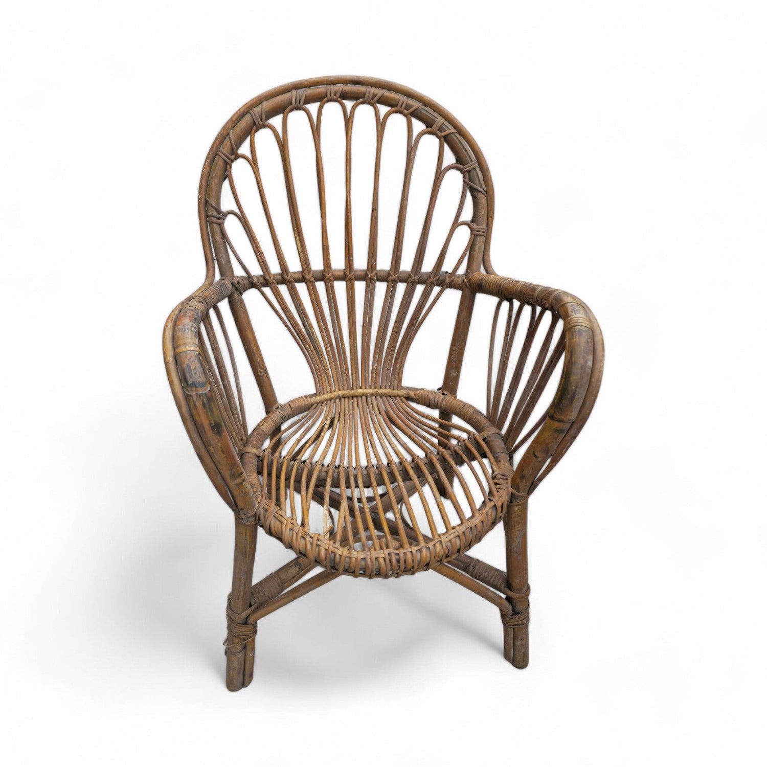 Salotto completo anni '60 in vimini - Vassallo Antiques Antiquariato Online