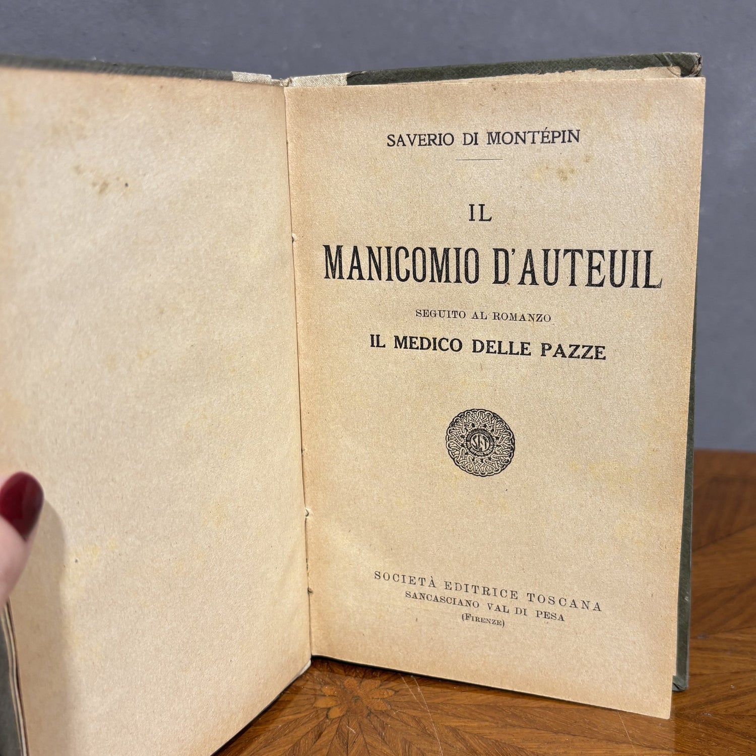 Saverio di Montépin - Il manicomio D'Auteuil - Vassallo Antiques Antiquariato Online