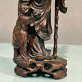 Scultura in legno scolpito Shulao, Cina - Vassallo Antiques Antiquariato Online