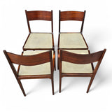 Sergio Mazza 4 sedie vintage chairs anni 50 palissandro italian design - Vassallo Antiques Antiquariato Online