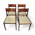 Sergio Mazza 4 sedie vintage chairs anni 50 palissandro italian design - Vassallo Antiques Antiquariato Online