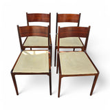 Sergio Mazza 4 sedie vintage chairs anni 50 palissandro italian design - Vassallo Antiques Antiquariato Online