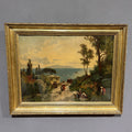Set di quattro Litografie a colori del XIX secolo in cornici a foglia oro - Vassallo Antiques Antiquariato Online