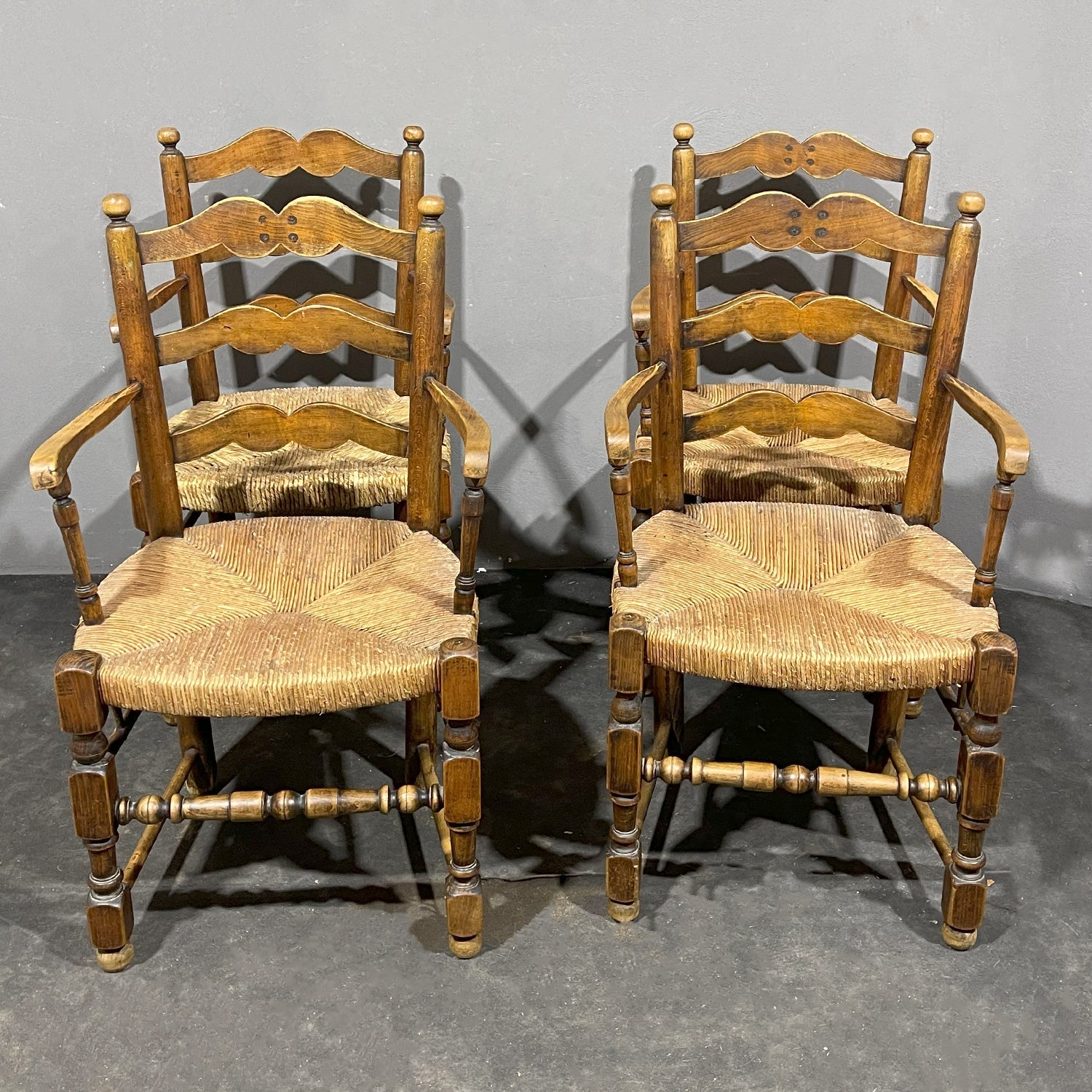 Set di quattro poltrone provenzali XIX secolo - Vassallo Antiques Antiquariato Online