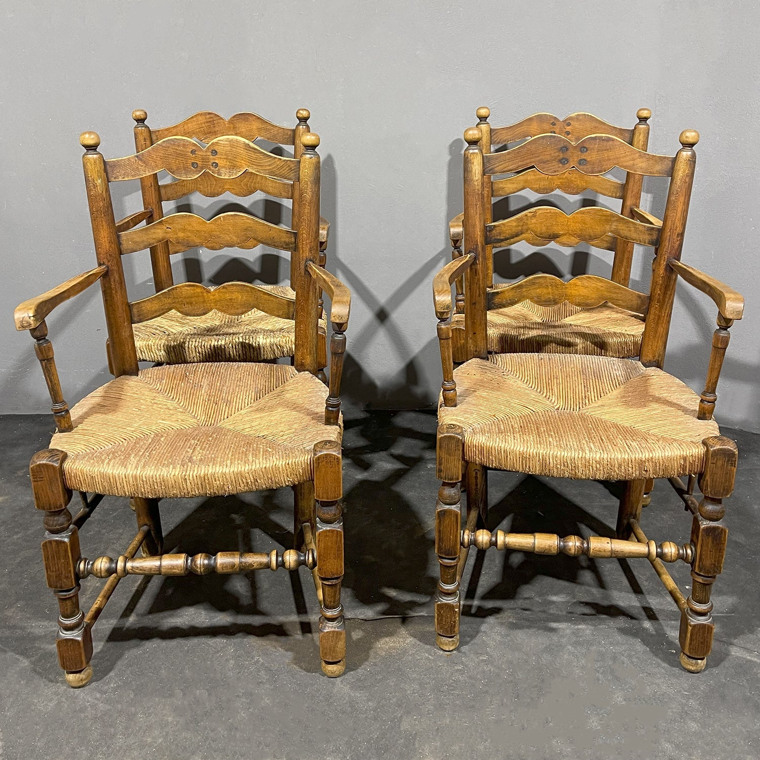 Set di quattro poltrone provenzali XIX secolo - Vassallo Antiques Antiquariato Online