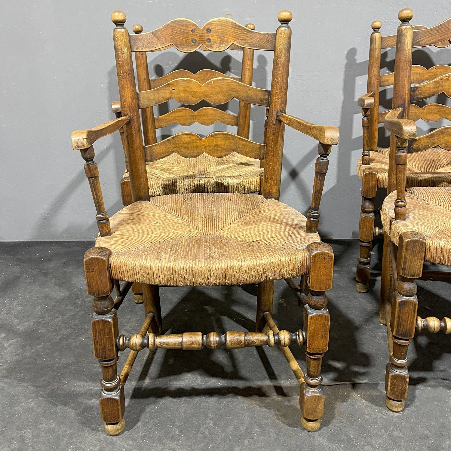 Set di quattro poltrone provenzali XIX secolo - Vassallo Antiques Antiquariato Online