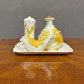 Set Olio Sale e pepe in ceramica Ernestine periodo Mid Century - Vassallo Antiques Antiquariato Online