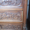 Coppia di settimanali in legno di noce