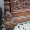 Coppia di settimanali in legno di noce