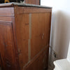 Coppia di settimanali in legno di noce