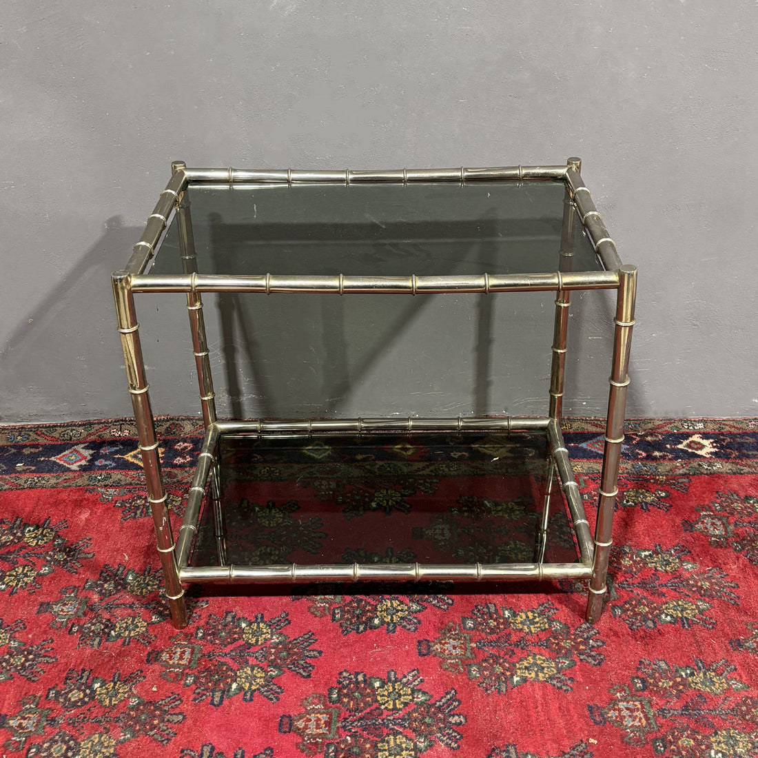 Tavolino"faux bamboo" di design anni '70 - Vassallo Antiques Antiquariato Online
