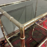 Tavolino"faux bamboo" di design anni '70 - Vassallo Antiques Antiquariato Online