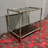 Tavolino"faux bamboo" di design anni '70 - Vassallo Antiques Antiquariato Online