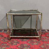Tavolino"faux bamboo" di design anni '70 - Vassallo Antiques Antiquariato Online