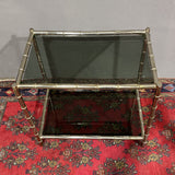 Tavolino"faux bamboo" di design anni '70 - Vassallo Antiques Antiquariato Online
