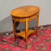 Elegante tavolino intarsiato in legno di frutto