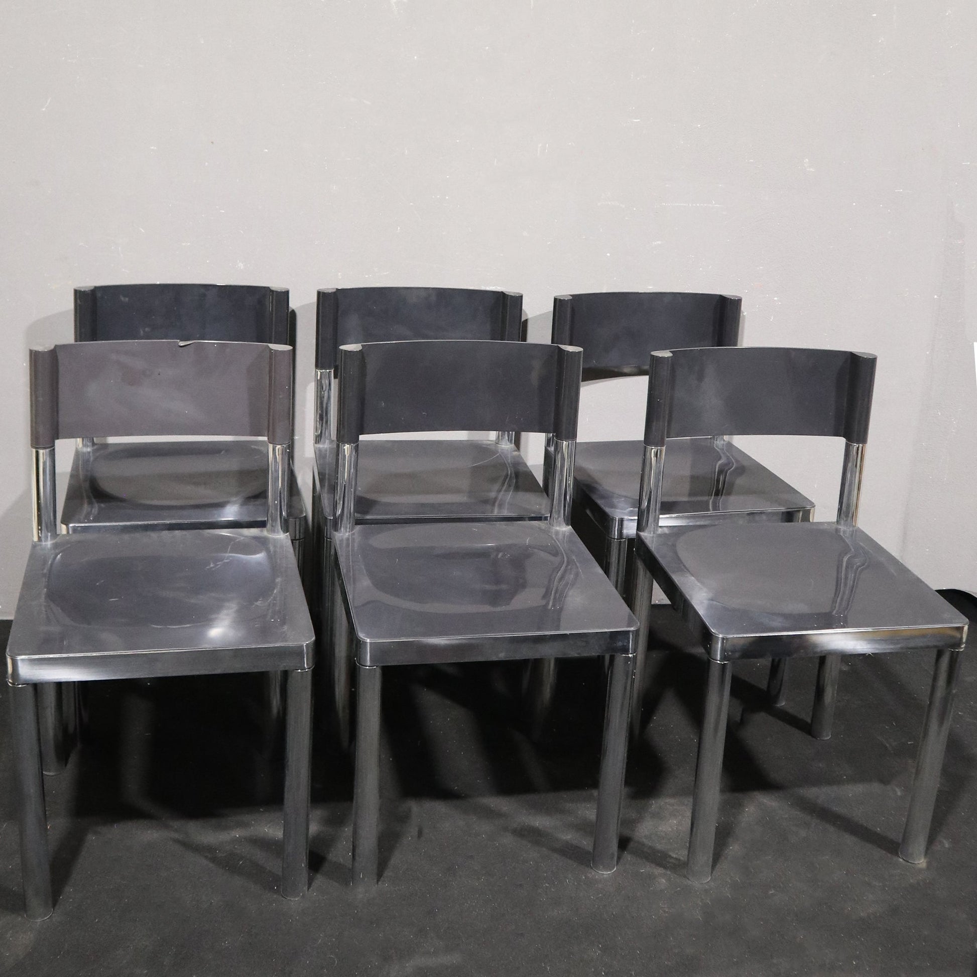 Tavolo da pranzo vintage con 6 sedie Giovanni Salvarani - Vassallo Antiques Antiquariato Online