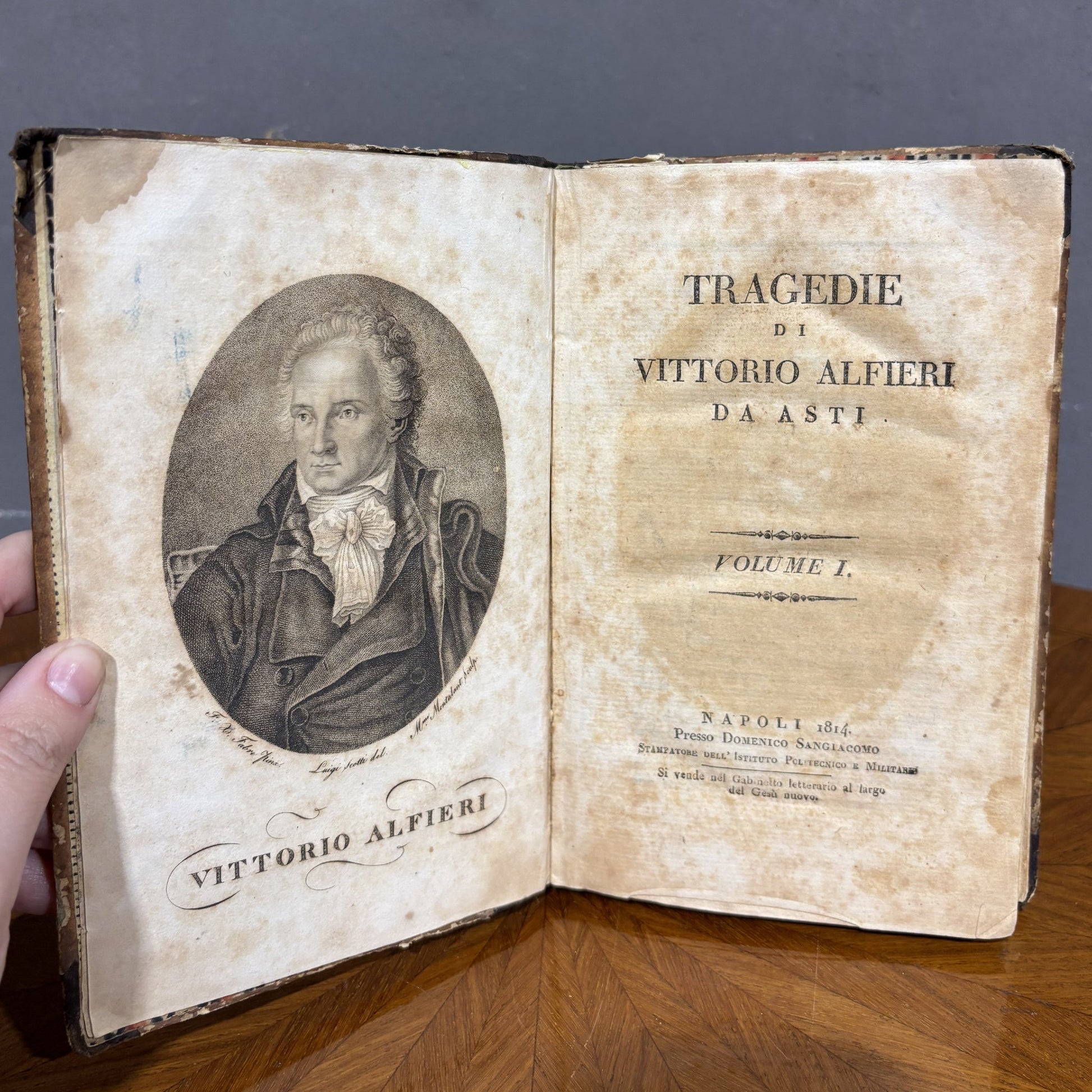 Tragedie di Vittorio Alfieri da Asti - Edizione Napoletana 1816 - Vassallo Antiques Antiquariato Online