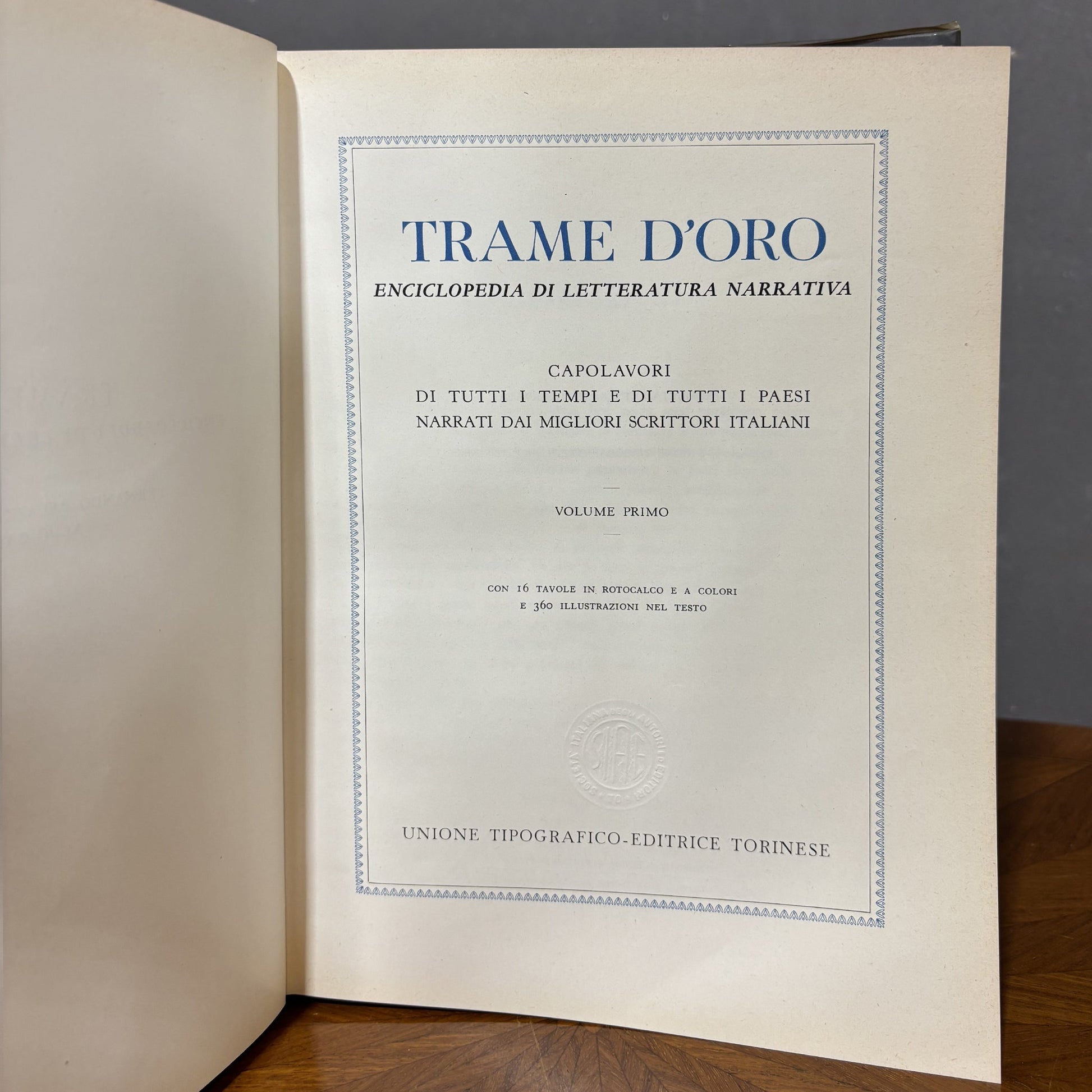 Trame d'oro, Enciclopedia di letteratura narrativa - Utet - 1956 - Vassallo Antiques Antiquariato Online