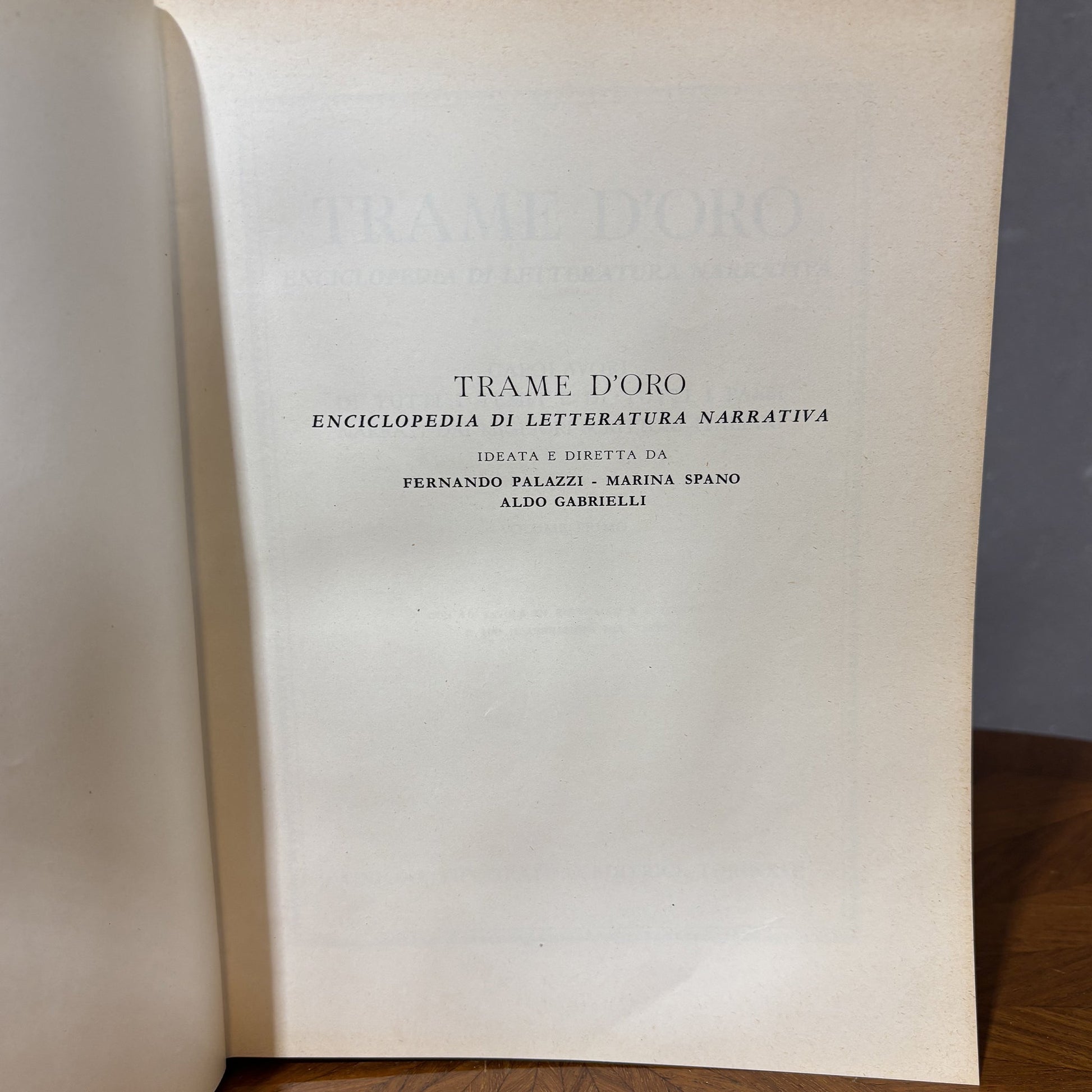 Trame d'oro, Enciclopedia di letteratura narrativa - Utet - 1956 - Vassallo Antiques Antiquariato Online