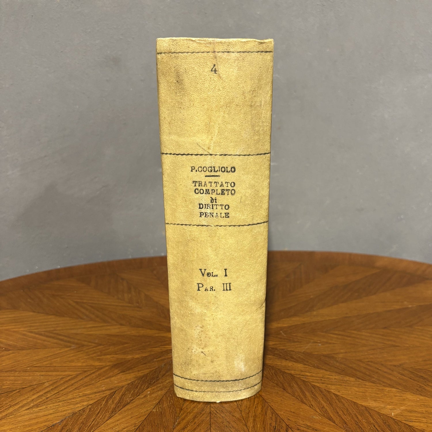 Trattato completo di Diritto Penale - Pietro Cogliolo - 1889 - Vassallo Antiques Antiquariato Online
