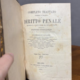 Trattato completo di Diritto Penale - Pietro Cogliolo - 1889 - Vassallo Antiques Antiquariato Online
