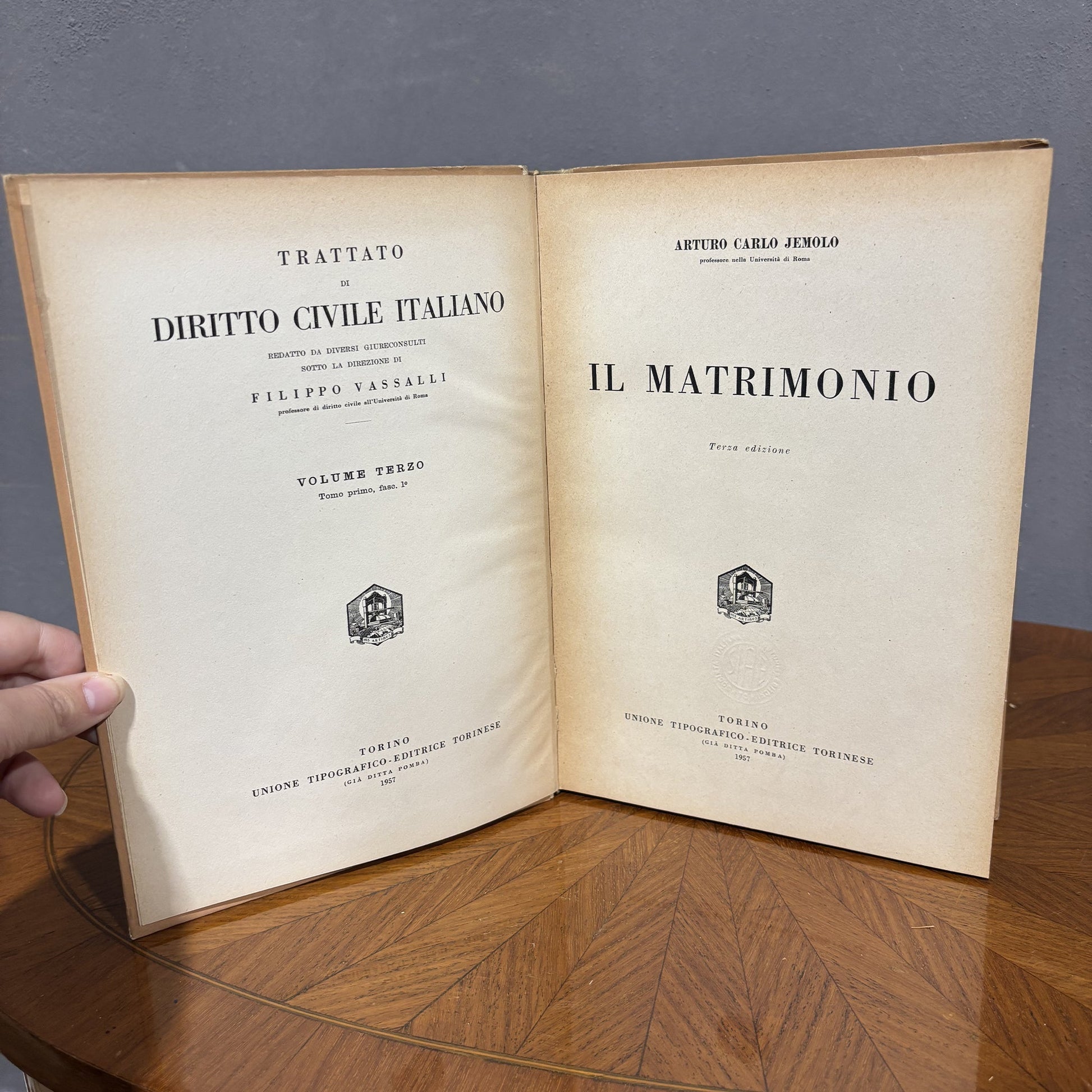 Trattato del Diritto Civile , Filippo Vassalli - 1957 - Vassallo Antiques Antiquariato Online
