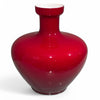 Vaso di design in vetro di Murano rosso rubino - Vassallo Antiques Antiquariato Online