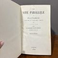 Vite Parallele, Plutarco - Versione di Girolamo Pompei 1870 - Vassallo Antiques Antiquariato Online
