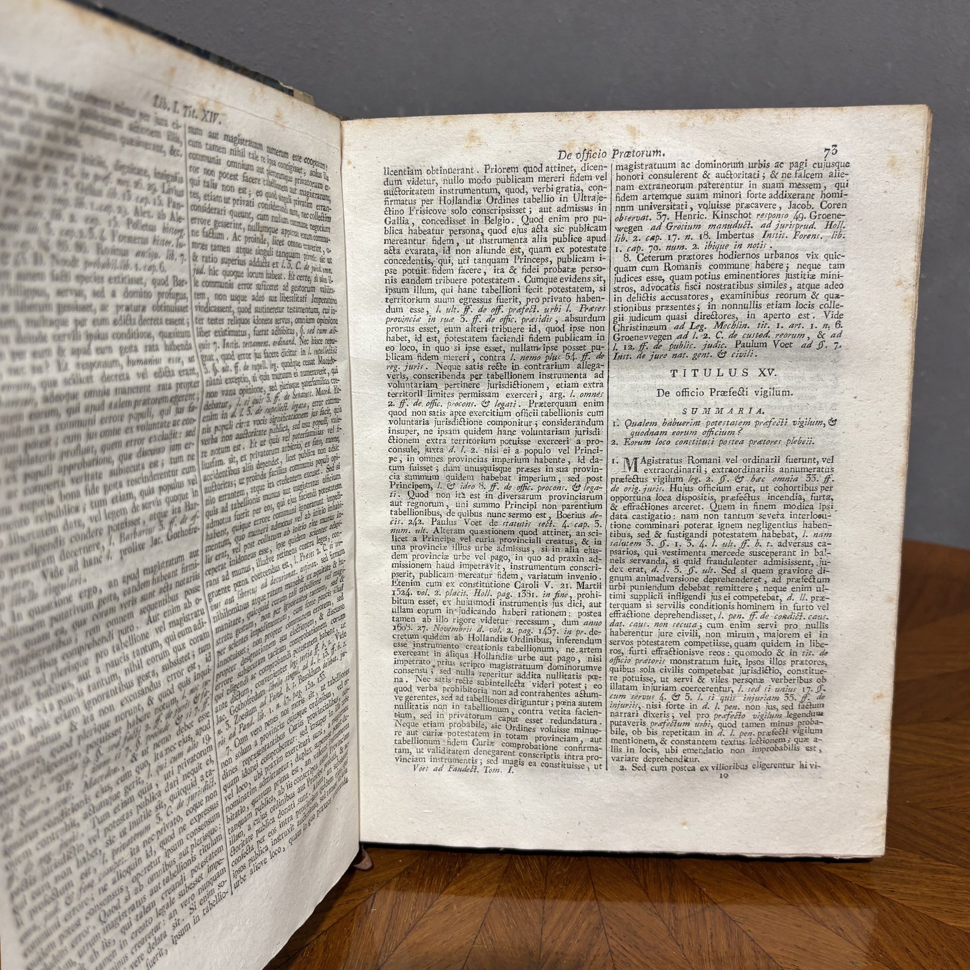 Voet Ad pandectas 1827 studio del diritto romano - Vassallo Antiques Antiquariato Online