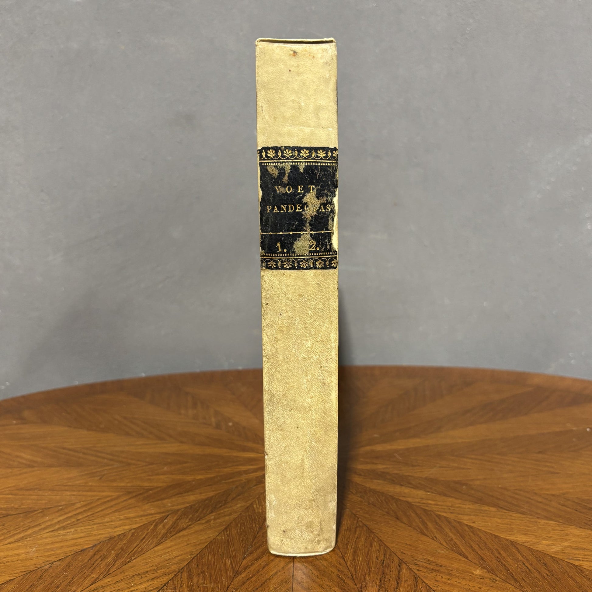 Voet Ad pandectas 1827 studio del diritto romano - Vassallo Antiques Antiquariato Online