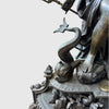 Importante Orologio da Tavolo con Allegoria Marina in Antimonio