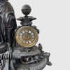 Importante Orologio da Tavolo con Allegoria Marina in Antimonio