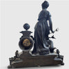 Importante Orologio da Tavolo con Allegoria Marina in Antimonio