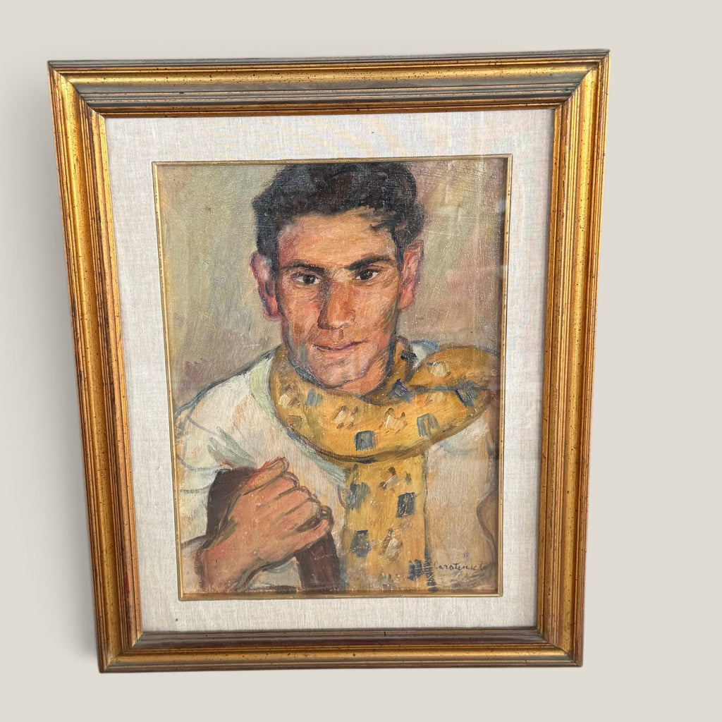 MARIO CAROTENUTO,  RARO DIPINTO DOUBLE-FACE