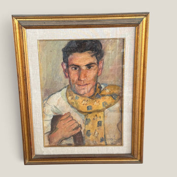 MARIO CAROTENUTO,  RARO DIPINTO DOUBLE-FACE