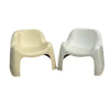 Set di due sedie "Toga" disegnate da Sergio Mazza per Artemide in stile Space Age