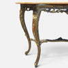 Console in legno dorato e piano in marmo XX secolo