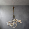 Raffinato lampadario in vetro di Murano Barovier e Toso