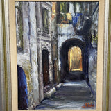 Dipinto Salerno Vicolo Lavina N.Tota - Vassallo Antiques Antiquariato Online